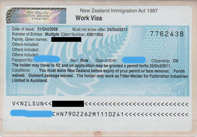Điều kiện xin visa New Zealand